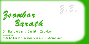 zsombor barath business card