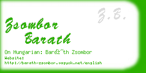 zsombor barath business card